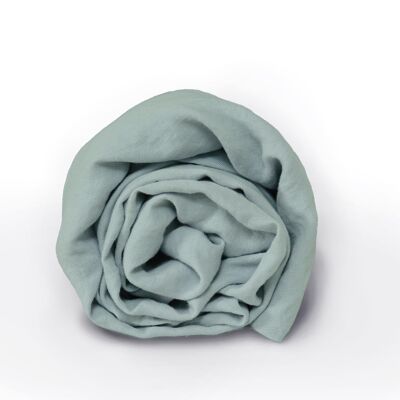 Fitted sheet hemp wild mint - 140x200cm