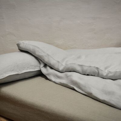 Fitted sheet hemp linen undyed - 140x200cm