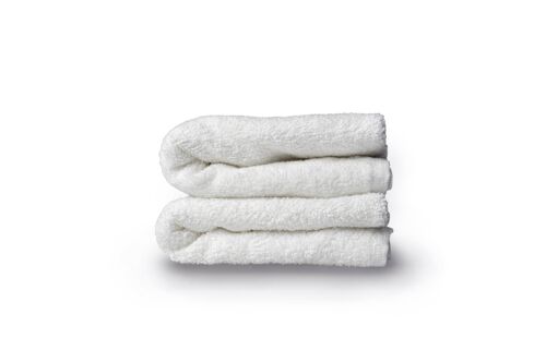 Handtuch Biobaumwolle Hanf clean white - 30x50cm