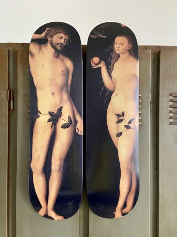 Skates pour décoration murale : Diptyque "Adam et Eve" 3