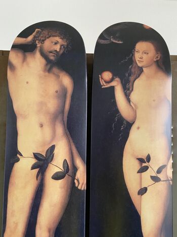 Skates pour décoration murale : Diptyque "Adam et Eve" 4