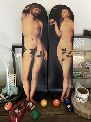 Skates pour décoration murale : Diptyque "Adam et Eve" 2