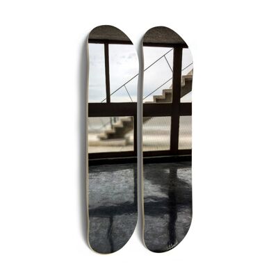Skateboards for wall decoration: Diptych “Cité Radieuse”