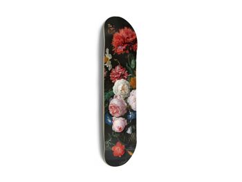 Skate pour décoration murale : Skate "Flowers" 1