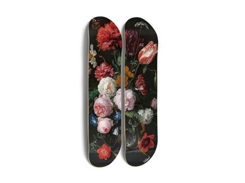 Skates pour décoration murale : Diptyque "Flowers"