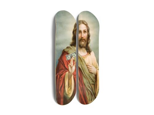 Skates pour décoration murale : Diptyque "Jesus's $"