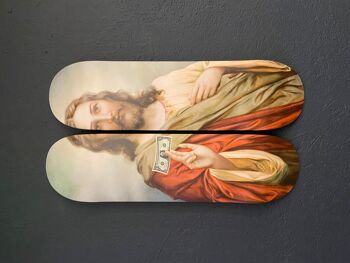 Skates pour décoration murale : Diptyque "Jesus's $" 3