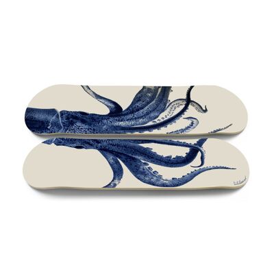 Skateboards zur Wanddekoration: Diptychon „Octopus“