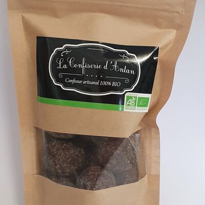 Ginger cubes coated with chocolates - kraft bag 170 gr - organic