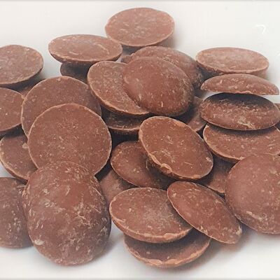 Cioccolatini da copertura - cioccolato al latte, sfusi - biologici
