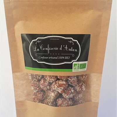 Hazelnuts caramelized with coconut - kraft bag 115 gr - organic