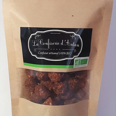 Caramelized hazelnuts with speculoos - kraft bag 130 gr - organic