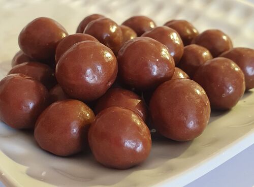 Noisettes enrobées de chocolats lait - vrac - bio