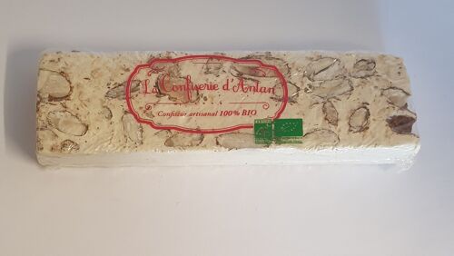 Nougat  - blanc semis tendre 110 gr - bio