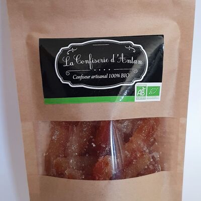 Sweet candied orangettes - kraft bag - organic