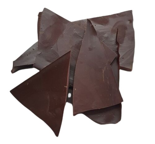 plaque cassées de chocolat  noir vrac - bio