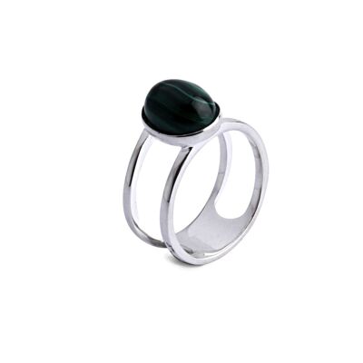 Bague Lyna malachite 4.45g