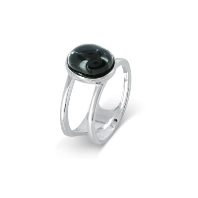 Bague Lyna pierre noire 4.25g