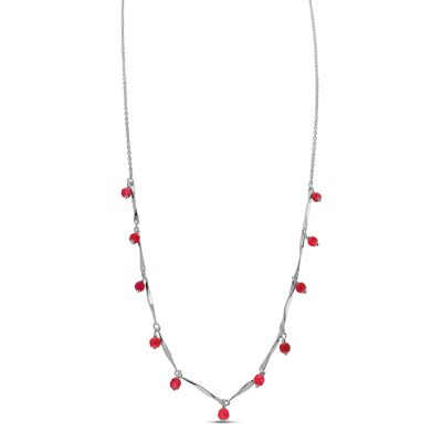 Collier Olive rouge