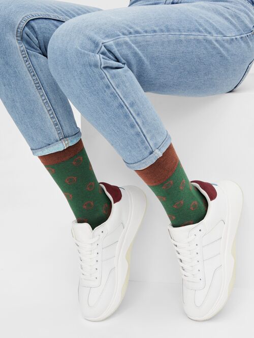 Bio-Socken mit Affen - Bunte Socken mit Affenmuster