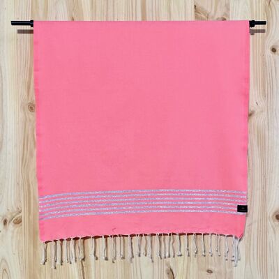 Fouta Lurex Rose fluo