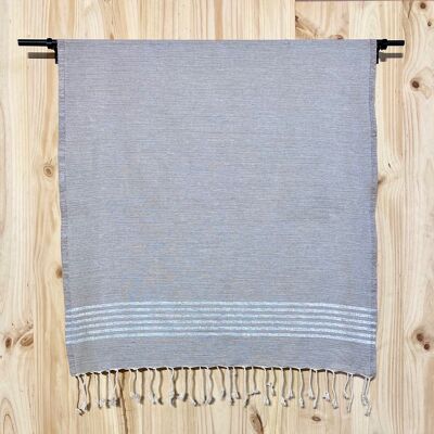 Fouta Lurex Taupe Chiné