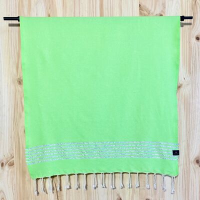 Fouta Lurex vert Prairie