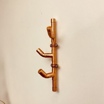 45° triple elbow coat rack