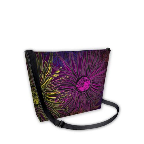 Daisy Crossbody Bag In Canvas Samba Line Bertoni