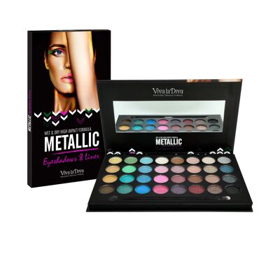 VIVA LA DIVA METALLIC EYESHADOW & LINER PALETTE