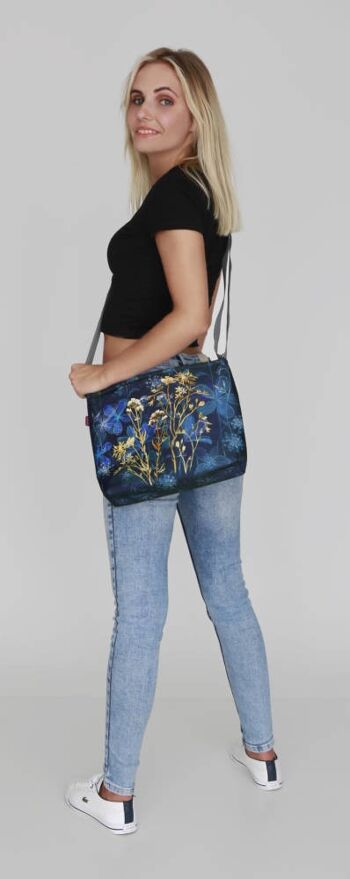 Sac Bandoulière Midnight En Toile Ligne Samba Bertoni 2