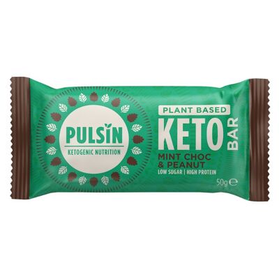 Barre Keto Menthe Choc & Cacahuètes (18x50g)