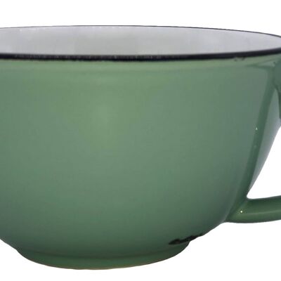 Tinware Latte Cup - Pea Green