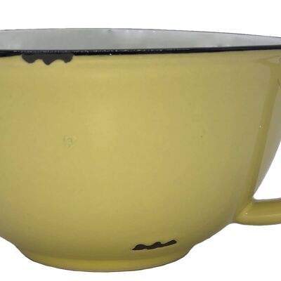 Tinware Latte Cup - Yellow