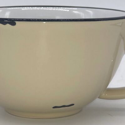 Tinware Latte Cup - Cream