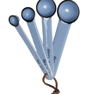 Tinware Measuring Spoons - Cashmere Blue
