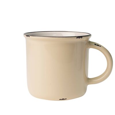 Tinware Mug - Cream
