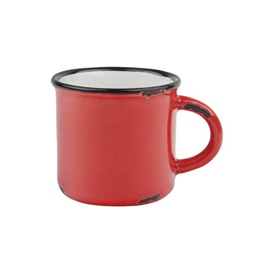 Tinware Espresso Mug - Red