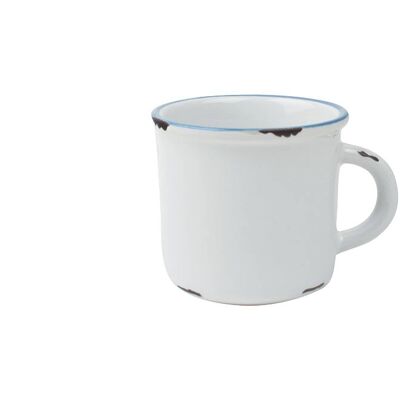 Tinware Espresso Mug - White