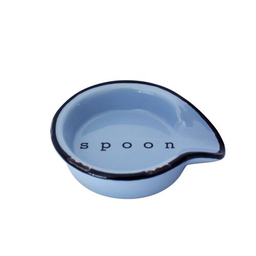 Tinware Spoon Rest - Cashmere Blue