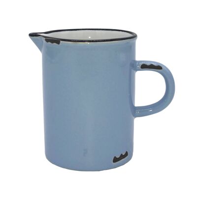 Tinware Creamer with Handle - Cashmere Blue