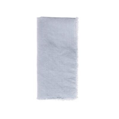 Lithuanian Linen Fringe Napkin - Sky Blue