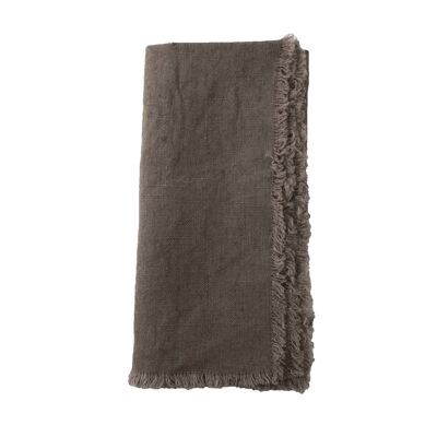 Lithuanian Linen Fringe Napkin - Natural