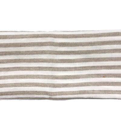 Linen Tea Towel - Cream/Natural Stripe