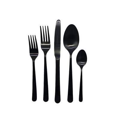 Oslo Cutlery Set 5pc - Matte Black