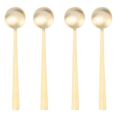 Nagasaki Coffee Spoons set/6 - Matte Gold
