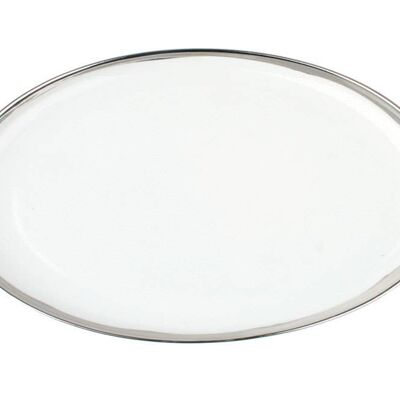 Dauville Oval Platter - Small - Platinum