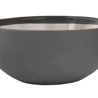 Dauville XL Bowl - Platinum and Charcoal