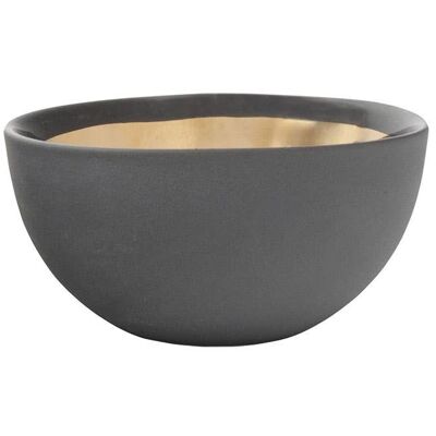 Dauville LG Bowl - Gold and Charcoal