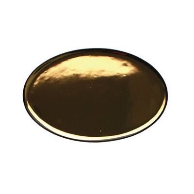Dauville Charcoal Platter - Gold